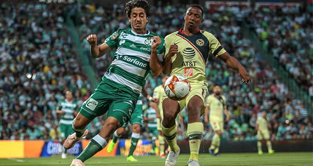 América se aferra al segundo puesto al empatar ante Santos