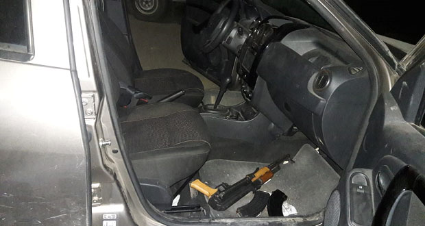 Sedena y SSP decomisan armas en Texmelucan