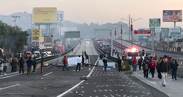 Por ingreso de Policía de CDMX, bloquean la México-Pachuca en Edomex