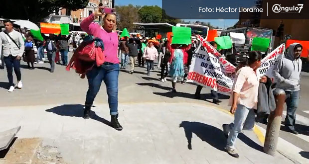Por tercera vez, bloquean carriles de L3 y exigen anterior itinerario de rutas