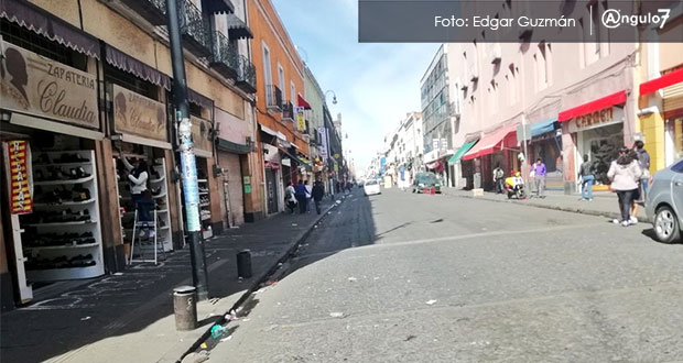 Ambulantes respetan Buen Fin y no se instalan en calles del CH de Puebla