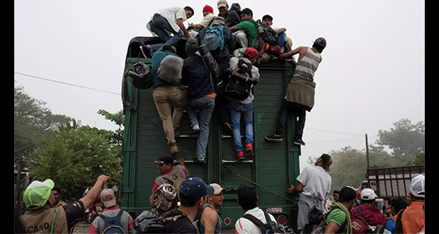 Primera caravana migrante llega a Guanajuato