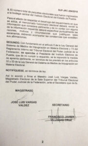 Ahora Tepjf pide a IEE datos de urnas destruidas
