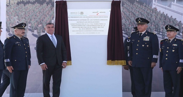 Gali inaugura Industria Militar con dos fábricas e inversión de mil 300 mdp
