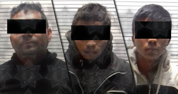 SSP asegura 2 pipas y a tres hombres por robo de gas LP en Amozoc