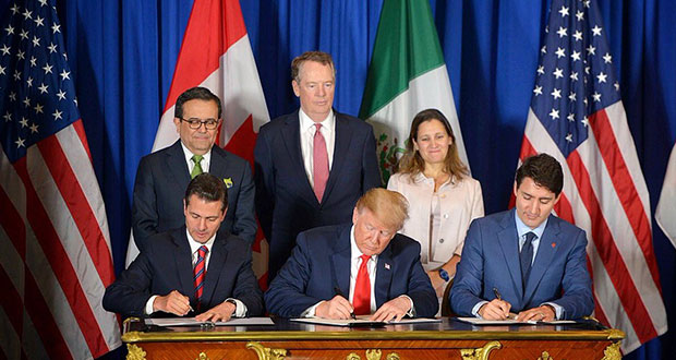 Tras 1 año de negociación, México, EU y Canadá firman acuerdo T-MEC