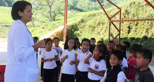 Hospital de Huitzilan atiende a 1,056 niños en semana de salud bucal