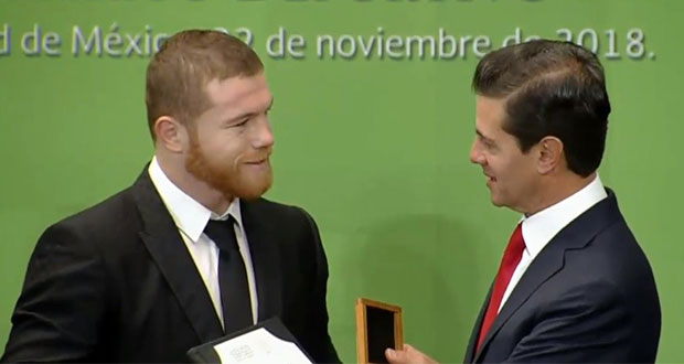 El “Canelo” Álvarez recibió el Premio Nacional de Deportes 2018