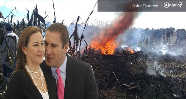 PAN confirma que mueren Martha Erika y RMV en desplome de avioneta en Coronango