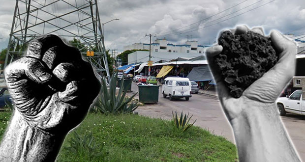 Riña entre Antorcha y Focem por disputa de lugares en Amalucan