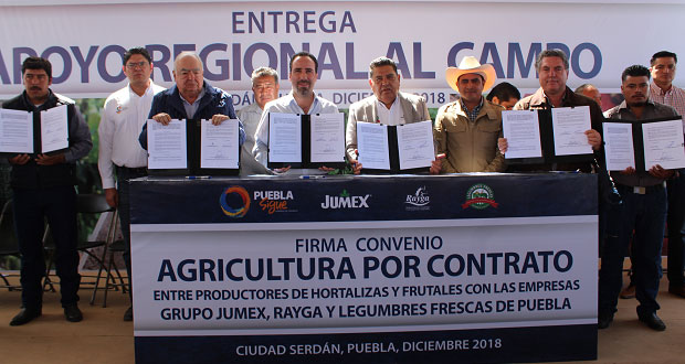 Sdrsot entrega apoyos por 82 mdp y atestigua 5 contratos agrícolas