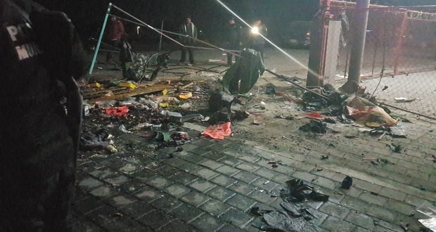 Explota puesto de pirotecnia en Acatzingo; hay tres heridos
