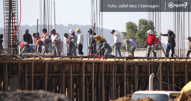 Personal en construcción crece 16.7% en Puebla; en el país, apenas .25%: Inegi