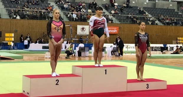 Gimnasta mexicana Alexa Moreno se cuelga una más, ahora de oro Japón