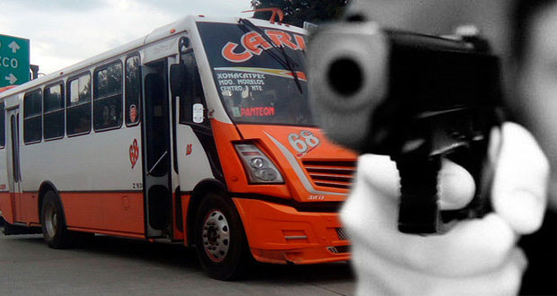 Continúan asaltos armados al transporte público