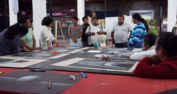 Antorcha organiza primer curso de dibujo en La Concha de Atlixco