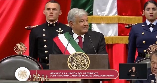 Tras investidura, AMLO reitera compromisos y advierte cambios