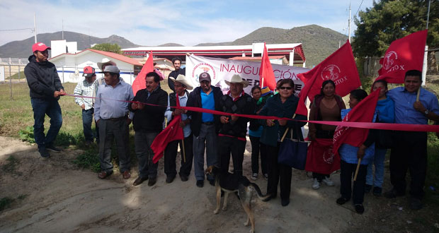 Inauguran introducción de red de drenaje sanitario en Ocoyucan