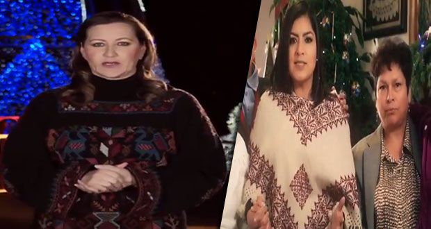 Martha Erika y Claudia Rivera desean felices fiestas a poblanos