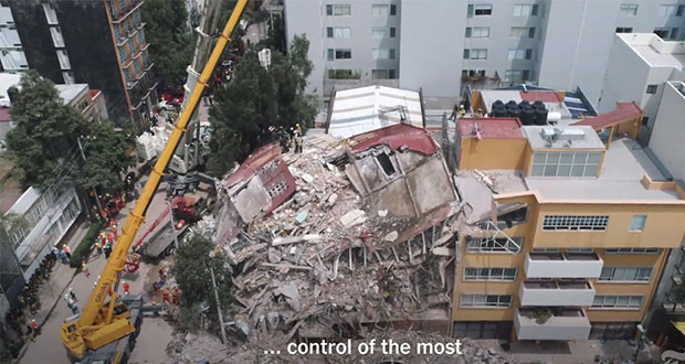 Lanzan minidocumental sobre el sismo del 19 de septiembre