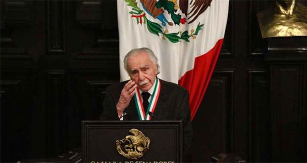 Al recibir la Belisario Domínguez, Payán pide oposición al fascismo. Foto: Canal del Congreso