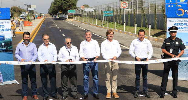 Con inversión de 50 mdp, abre renovado acceso al aeropuerto de Puebla