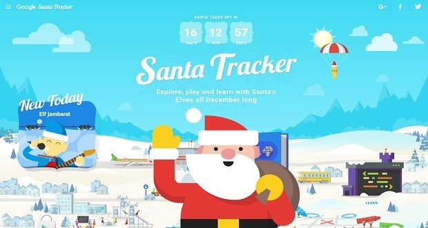 Google rastrea a Santa Claus para que sepas dónde está