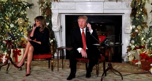 Trump cuestiona a niño de 7 años si cree en Santa Claus