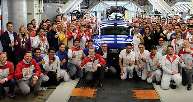 Audi en Puebla reporta aumento de 9.46% en producción de Q5 en 2018