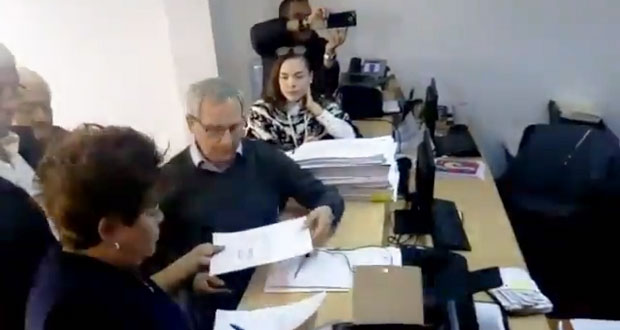 Cárdenas e Hinojosa formalizan postulación a gobierno interino