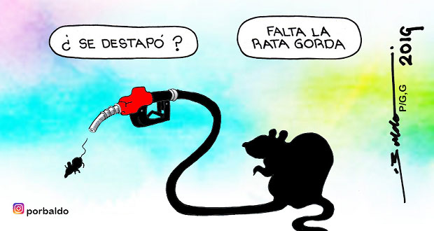 Caricatura: ¿Huachicol destapará corrupción?