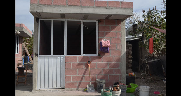 Construcción de cuartos en Ixcaquixtla