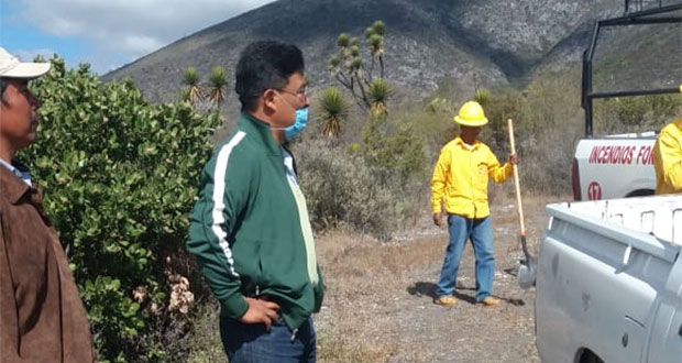 Controlan incendio en reserva Tehuacán-Cuicatlán; afectó 3 hectáreas