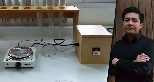 Alumno de la BUAP diseña prototipo para creación de celdas solares
