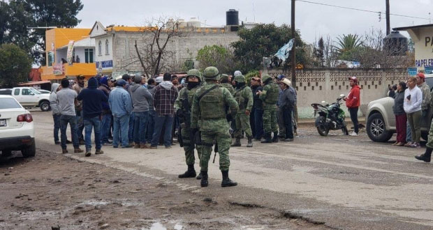 En Hidalgo, retienen a 3 militares tras muerte de civil en tiroteo