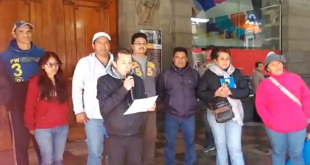 Exsindicalizados insisten a ayuntamiento en ser reinstalados