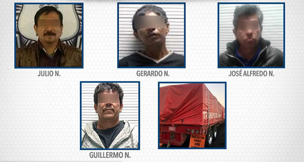 SSP asegura a cuatro por diferentes delitos en Coronango y Puebla