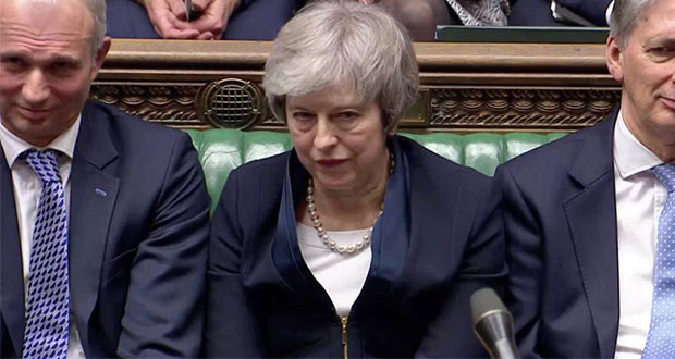 A 10 semanas de límite, Parlamento británico rechaza Brexit de May