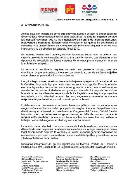 PT abandona a JJ en lucha contra Biestro; respaldan al morenista para interino