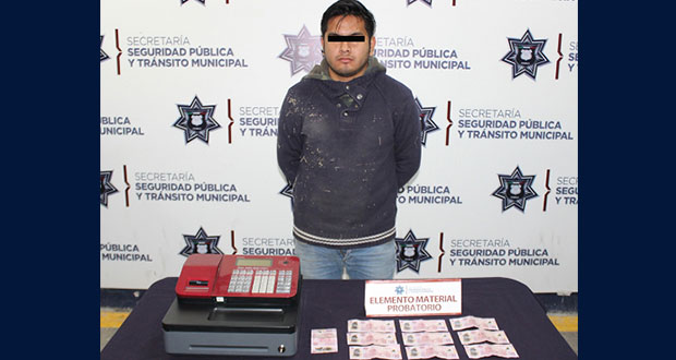 Detienen presunto responsable de robo a negocio en colonia Reforma