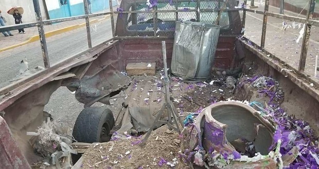 Explosión por pirotecnia en feria de Chinantla deja saldo de seis heridos