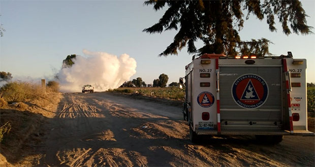 17 horas después de fuga de gas LP, reabren paso en la Puebla-Orizaba