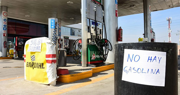 Sin combustible, 42% de gasolineras