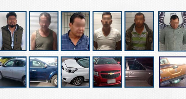 SSP detiene a 9 personas por poseer autos robados en Puebla capital