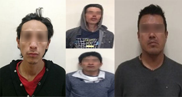 Vinculan a proceso a 4 hombres señalados de robo en la Angelópolis