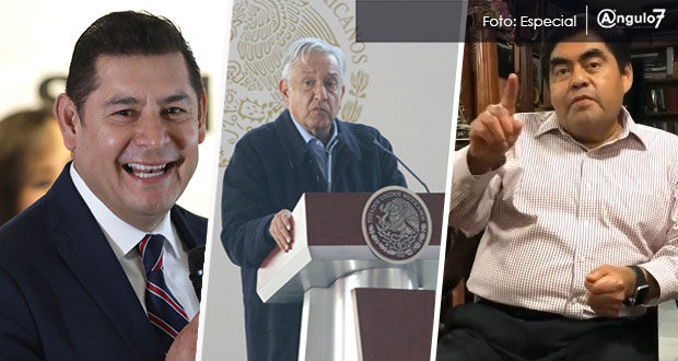 AMLO evita pronunciarse a favor de Barbosa o Armenta para la gubernatura
