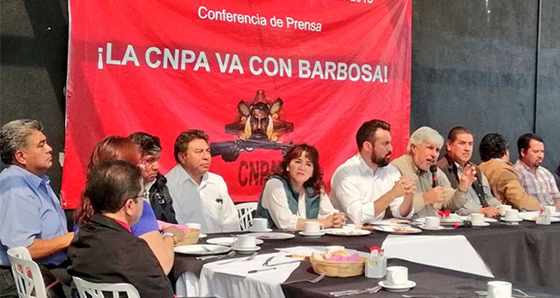 CNPA respalda a Barbosa para que otra vez sea candidato de Morena