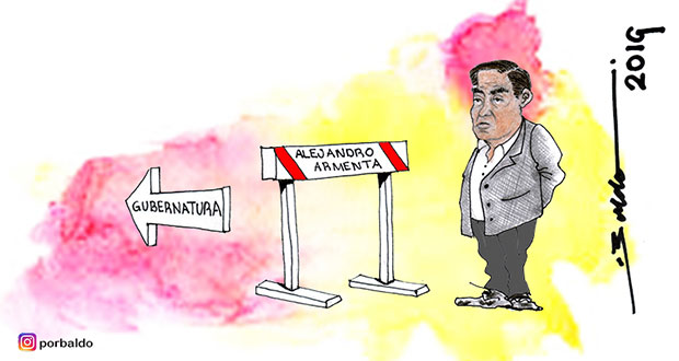 Caricatura: El obstáculo de Barbosa para la gubernatura