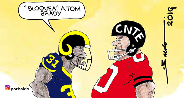 Caricatura: Reto a la CNTE