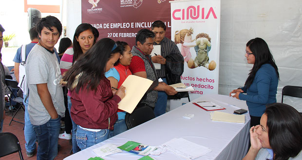 Empresas ofertan 150 vacantes en jornada de empleo en Cuautlancingo